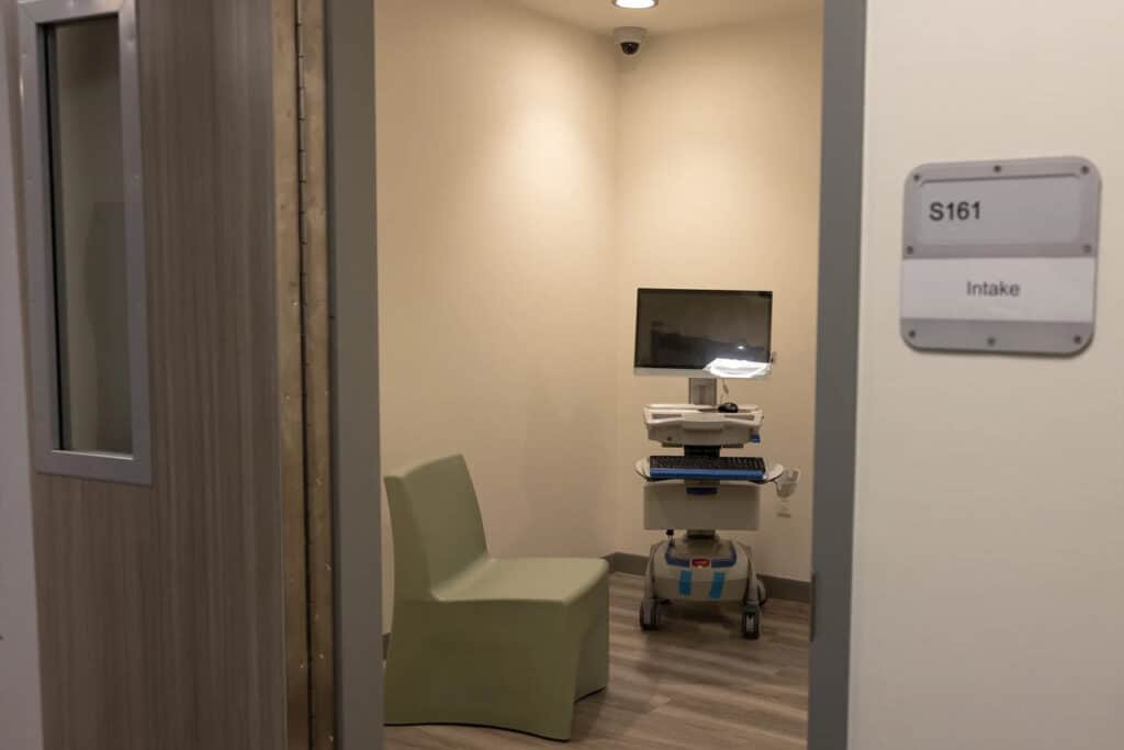 health services facility intake room